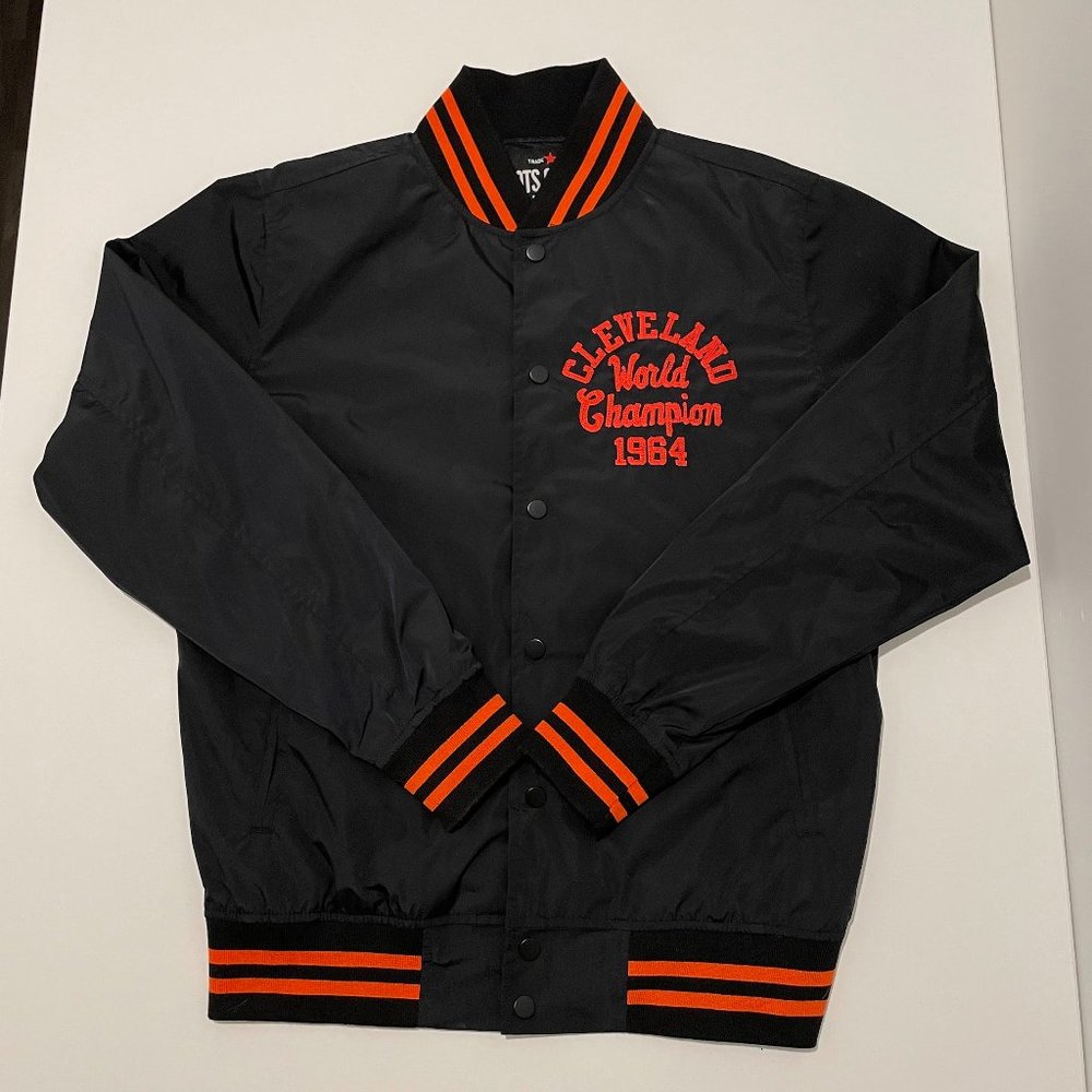 Roots of Fight "Cleveland World Champion 1964" Brown 32 Bomber Jacket Medium